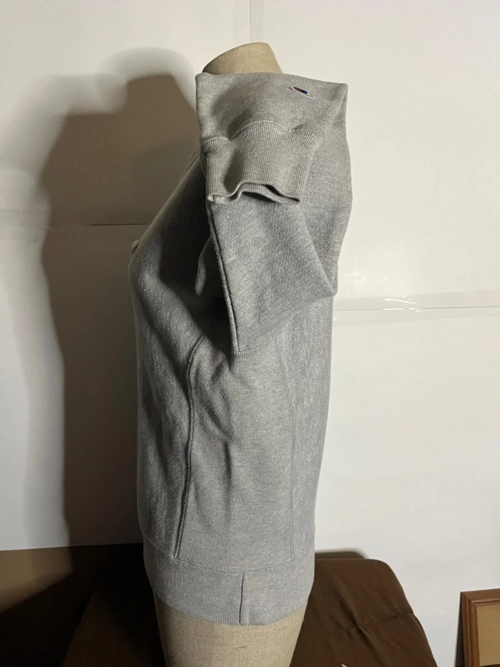 😄90’s Champion 3D graphics coloured light gray sweatshirt reverse weave - Picture 5 of 6